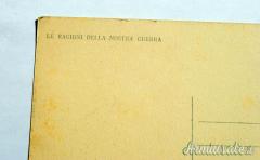 Cartolina fascista di propaganda per seconda guerra in chiave 