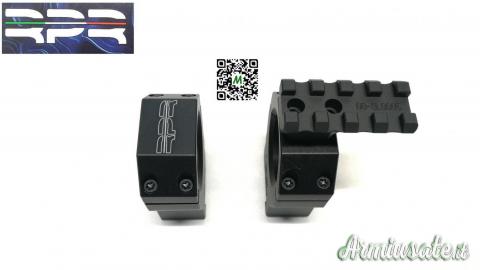 MCS RP Rings ø 30 H 37 Anelli con bolla di collimazione e slitta Mini Rail