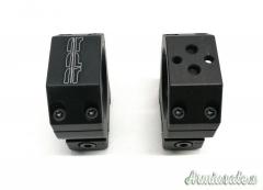 MCS RP Rings ø 30 H 37 Anelli con bolla di collimazione e slitta Mini Rail