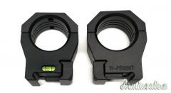 MCS RP Rings ø 30 H 34 Anelli con bolla di collimazione e slitta Mini Rail