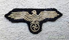 ESTREMAMENTE RARA “AQUILA DA MANICA” MOD. 1943 PER UNIFORME DELLA 3. SS-PANZERDIVISION 