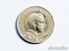 Moneta da 1 Lira RE Vittorio Emanuele III cd. “QUADRIGA VELOCE” in Argento del 1913 (REGNO D'ITALIA)