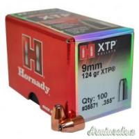 HORNADY XTP 9mm.355'' 124grs