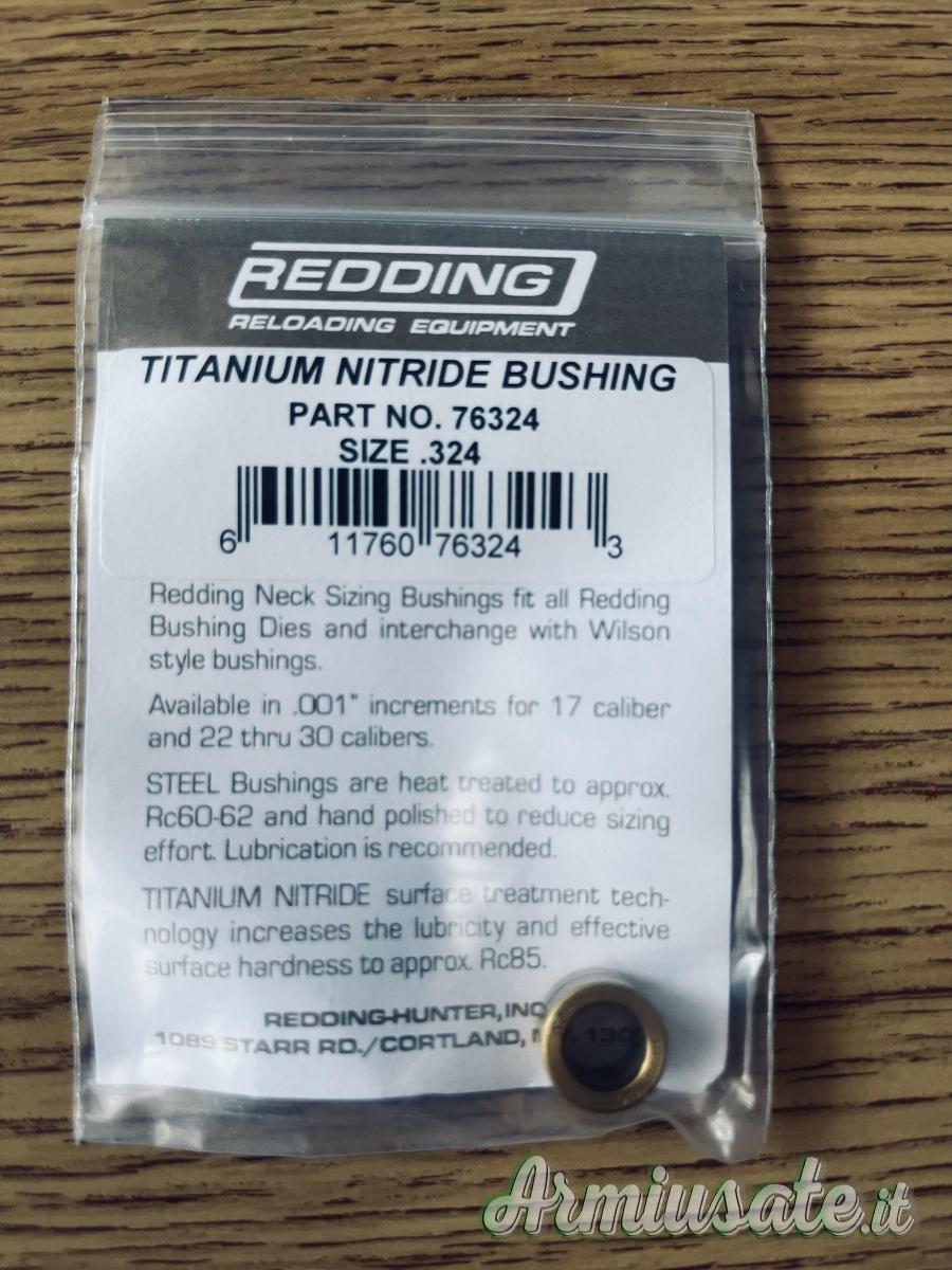 Redding bushing steel nitruro di titanio Redding bushing steel nitruro di titanio
