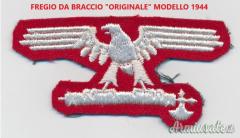 Fregio “reducistico” aquila da braccio uniforme Sottufficiali e/o Truppa “WAFFEN-SS italiane