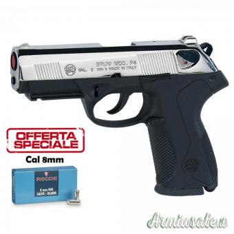 Pistola a Salve BRUNI Beretta PX4 Nikel Cal.8