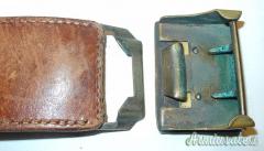 Fibbia Esercito Austriaco Post WWII, con cinturone in splendido cuoio.