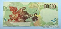 Banconota 100.000 LIRE effige Caravaggio – 2’ tipo - Fazio-Speziali - FDS (REPUBBLICA ITALIANA)