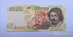 Banconota 100.000 LIRE effige Caravaggio – 2’ tipo - Fazio-Speziali - FDS (REPUBBLICA ITALIANA)