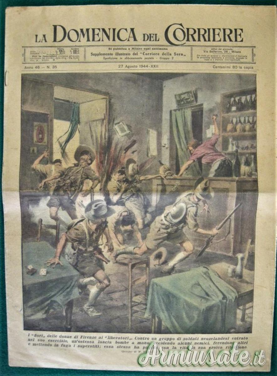 Giornale d'epoca periodo fascista “LA DOMENICA DEL CORRIERE” nr. 35 del 27.8.1944 (ITALIA R.S.I.) Giornale d'epoca periodo fascista “LA DOMENICA DEL CORRIERE” nr. 35 del 27.8.1944 (ITALIA R.S.I.)
