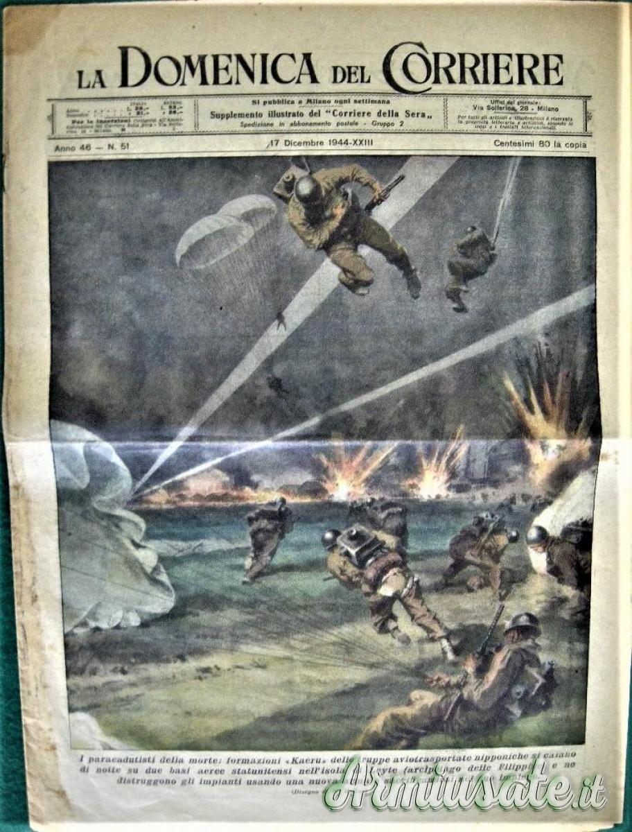 Giornale d'epoca periodo fascista “LA DOMENICA DEL CORRIERE” nr. 51 del 17.12.1944 (ITALIA R.S.I.) Giornale d'epoca periodo fascista “LA DOMENICA DEL CORRIERE” nr. 51 del 17.12.1944 (ITALIA R.S.I.)