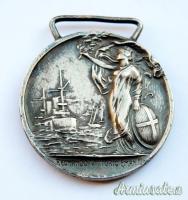 Medaglia fascista D’ONORE PER LUNGA NAVIGAZIONE COMPIUTA – Argento “800” (REGNO D’ITALIA)