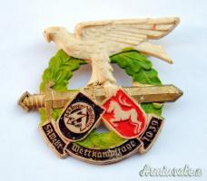 Distintivo tedesco nazista dato agli SA per “Wettkampftage” 1939 - marcato (GERMANIA WW2)