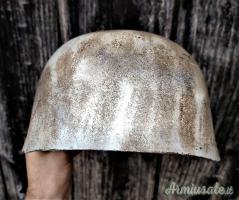 Elmo tedesco bellico “da lancio” d’epoca nazista M.38 bidecal di 1’ tipo per FALLSCHIRMJÄGER