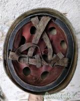 Elmo tedesco bellico “da lancio” d’epoca nazista M.38 bidecal di 1’ tipo per FALLSCHIRMJÄGER