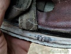 Elmo tedesco bellico “da lancio” d’epoca nazista M.38 bidecal di 1’ tipo per FALLSCHIRMJÄGER