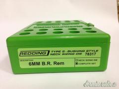Redding cal. 6mm B.R. #78317 Type-S Bushing style neck sizing die.