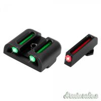 SET MIRE TRUGLO IN ACCIAIO CON FIBRA OTTICA PER PISTOLE GLOCK
