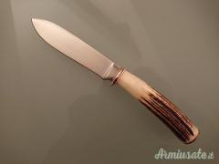 Coltello da caccia artigianale Carbonio e Sambar #1