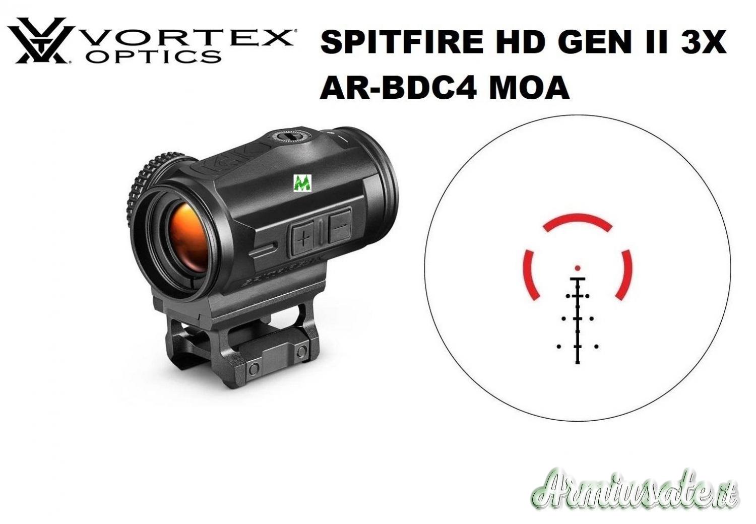 VORTEX SPITFIRE HD GEN II 3X AR-BDC4 MOA VORTEX SPITFIRE HD GEN II 3X AR-BDC4 MOA
