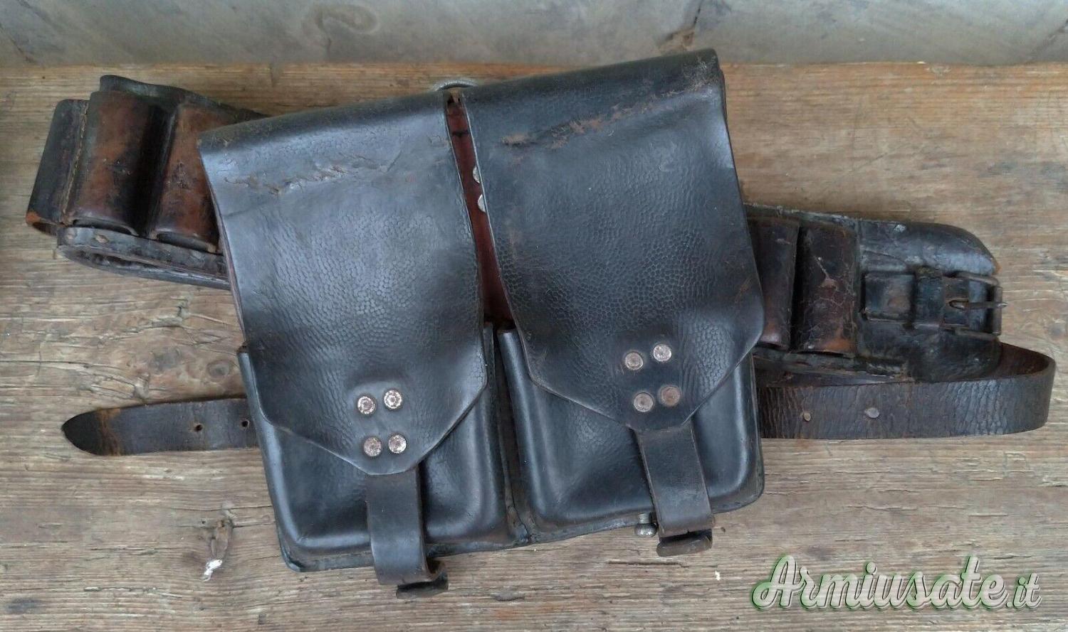 WW2 Austria Stolla Wien Ges Gesch Magazine Pouch STG Steyr Fucile Giberna Cuoio WWII Wehrmacht WW2 Austria Stolla Wien Ges Gesch Magazine Pouch STG Steyr Fucile Giberna Cuoio WWII Wehrmacht