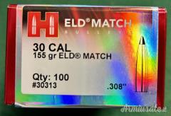 HORNADY ELD MATCH CAL.30 155gr(100 pezzi)