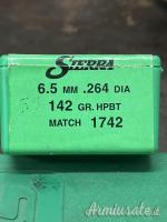 98 ogive / palle Sierra 6.5 mm .264 da 142 GR HPBT MATCH