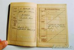 LIBRETTO DI LAVORO TEDESCO D'EPOCA NAZISTA DI 1' TIPO CD. 