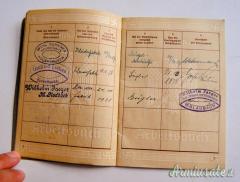 LIBRETTO DI LAVORO TEDESCO D'EPOCA NAZISTA DI 1' TIPO CD. 