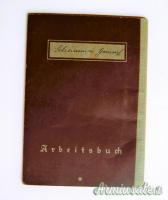 LIBRETTO DI LAVORO TEDESCO D'EPOCA NAZISTA DI 1' TIPO CD. 