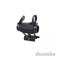 COPERTURA GOMMATA NERA CON BASE PICATINNY QR TAC VECTOR 
