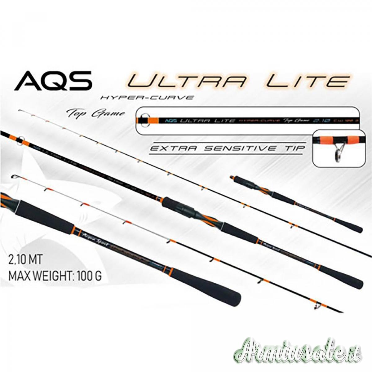 CANNA DA PESCA AQS ULTRA LITE HYPER CURVE METRI 2.10 CANNA DA PESCA AQS ULTRA LITE HYPER CURVE METRI 2.10