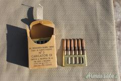 Scatola colpi Carcano 91 cal. 6,5 ed altri