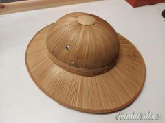 Cappello copricapo autentico vintage coloniale esploratore