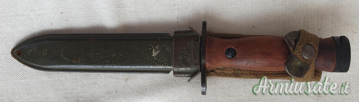 BAIONETTA ITALIANA M4 PER CARABINA M1 PRIMO TIPO 1955 CON FODERO BAIONETTA ITALIANA M4 PER CARABINA M1 PRIMO TIPO 1955 CON FODERO