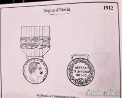 Medaglia commemorativa della “Guerra Italo-Turca 1911-1912” conio Regia Zecca in Argento