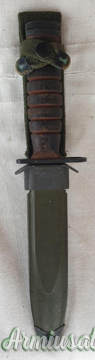 BAIONETTA M4 U.S. CAMILLUS PER CARABINA M1 CON FODERO U.S.M8A1 PWH BAIONETTA M4 U.S. CAMILLUS PER CARABINA M1 CON FODERO U.S.M8A1 PWH