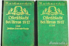 Rara edizione “DIE OSTERSCHLACHT BEI ARRAS 1917” in 2 volumi di Leader SA (GERMANIA WW2)
