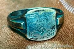E.R. anello d’epoca nazista commemorativo del 