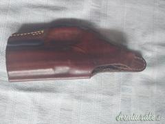 Fondina pelle fatta a mano revolver 38-357