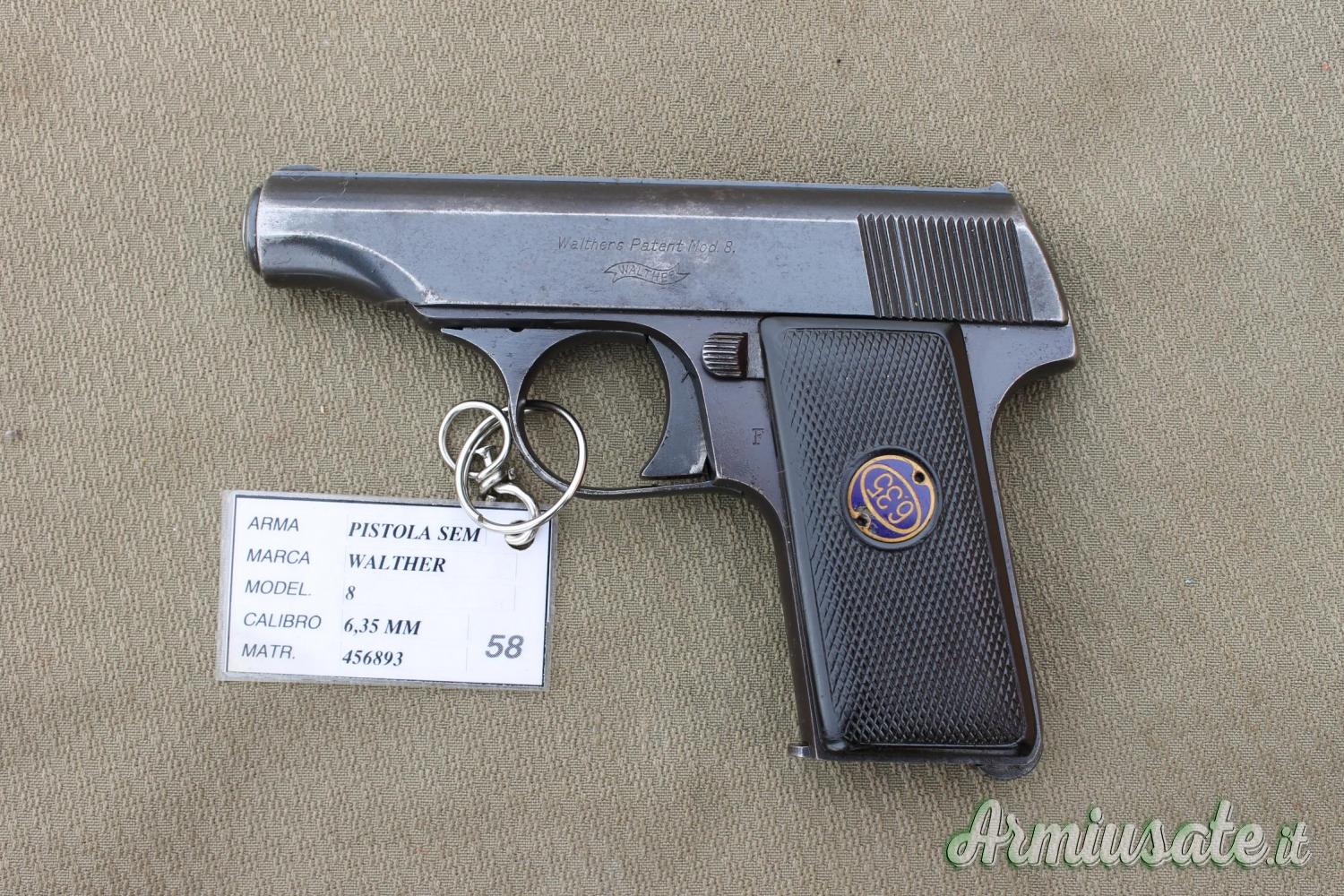 WALTHER mod.8 cal.6,35 (58) WALTHER mod.8 cal.6,35 (58)