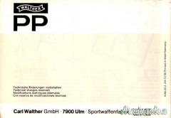 Manuale d'uso Walther PP-PPK