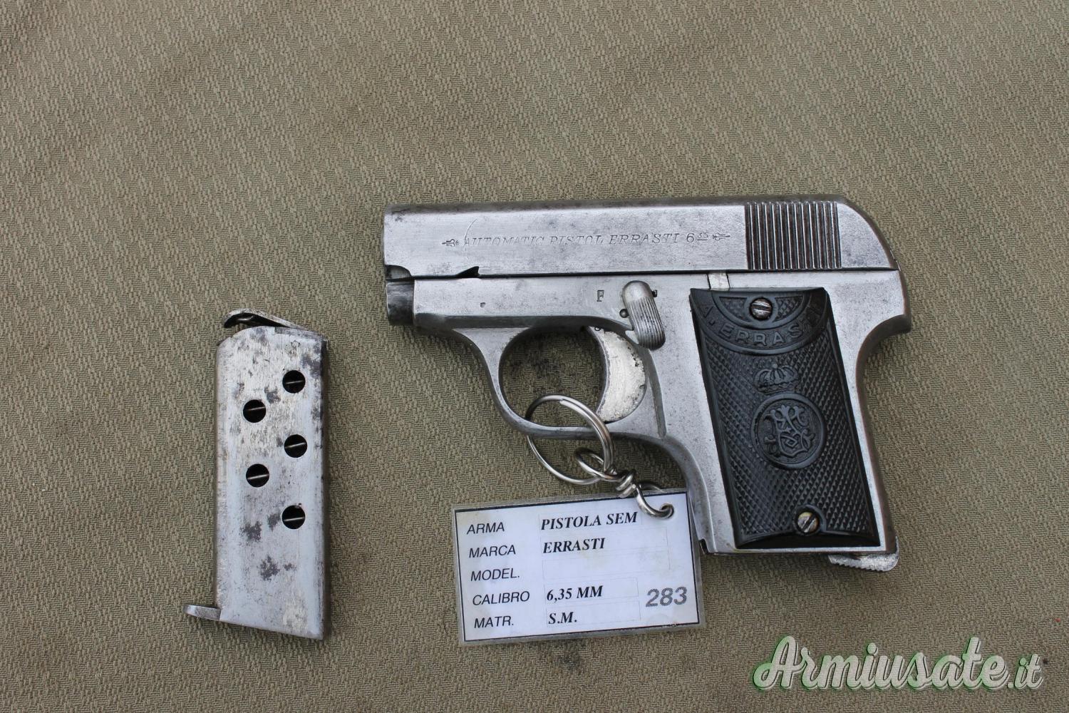 Pistola ERRASTI cal. 6,35 (283) Pistola ERRASTI cal. 6,35 (283)