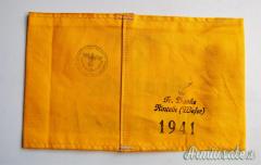 Fascia da braccio tedesca d’epoca nazista per soldati del “DEUTSCHE WEHRMACHT” variante stampata