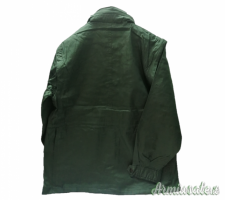 GIACCA IN COTONE CON CARNIERE E MANICHE STACCABILE