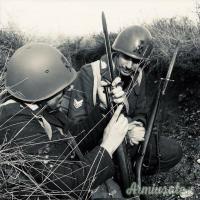 Elmo epoca fascista mod. 1933 “camouflage” Battaglione Speciale “E” Regia Guardia di Finanza