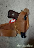 Fondina da caviglia/gamba in pelle per beretta 7,65 70 e 81