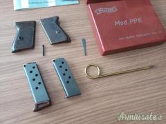 Set Walther PPK 7,65mm Browning caricatori guance scovolo scatola