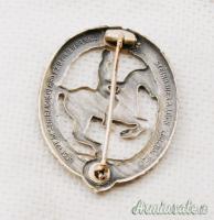 Distintivo d'epoca nazista “DEUTSCHES REITERABZEICHEN” di 2^ classe in grado “ARGENTO”