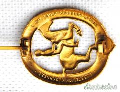 Distintivo d'epoca nazista “DEUTSCHES REITERABZEICHEN” di 1^ classe in grado “ORO
